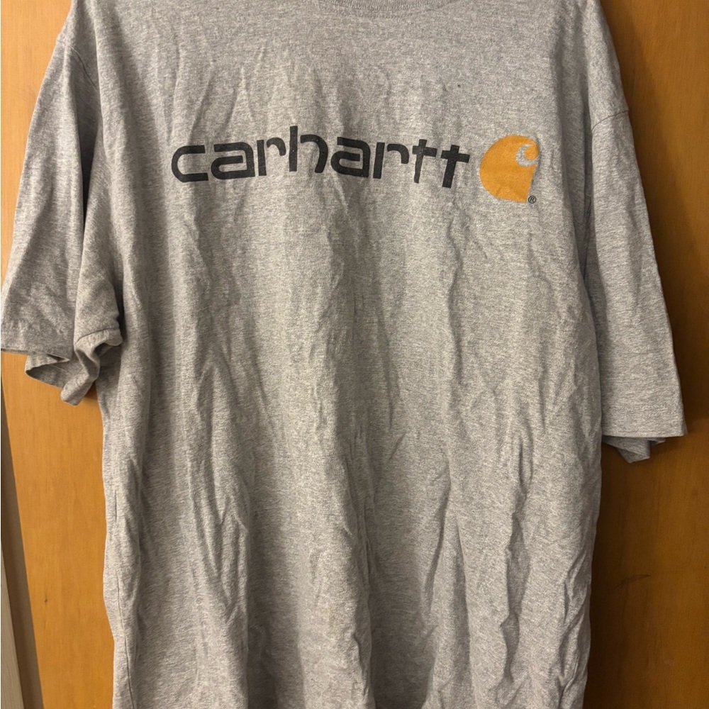 Carhartt Gray T-Shirt with Logo